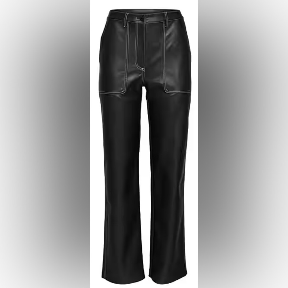 Wilfred Lucy faux leather black pants